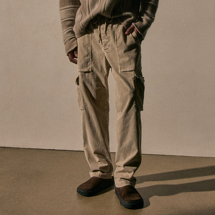 Men's Suede Clog in Cafe | James Perse Los Angeles