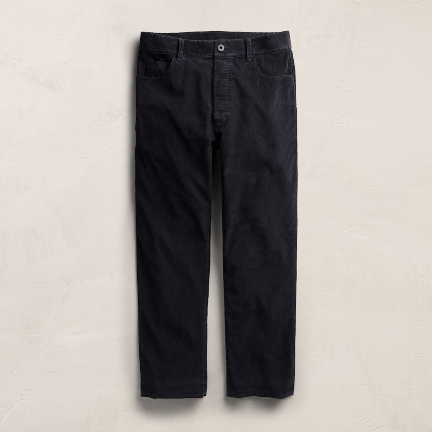 Corduroy Wide Leg 5 Pocket Pant - Classic Navy