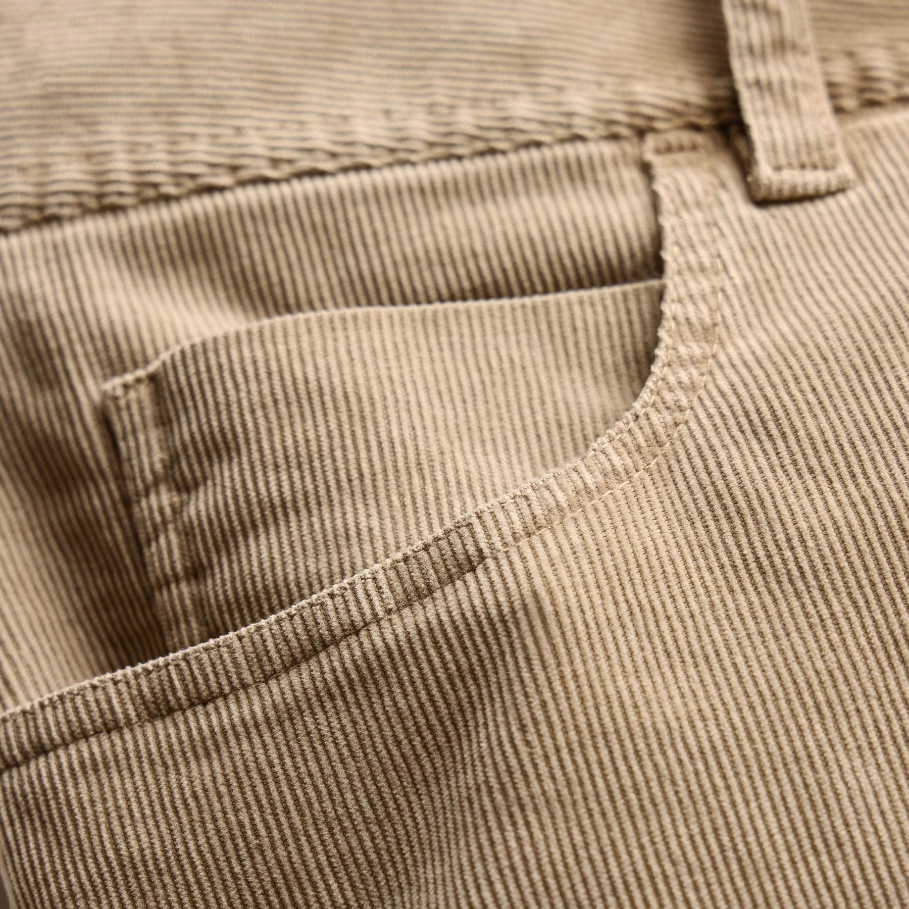 Corduroy Wide Leg 5 Pocket Pant - Cement Pigment