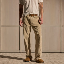 Corduroy Wide Leg 5 Pocket Pant - Cement Pigment