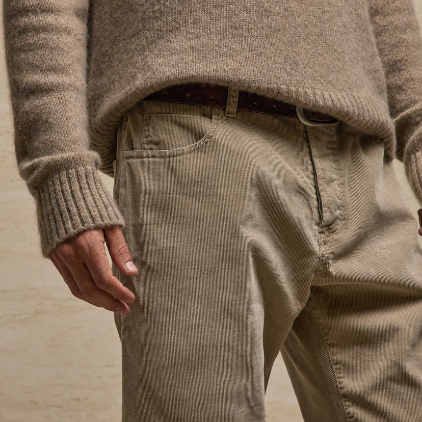 Corduroy 5 Pocket Pant in Cement Pigment | James Perse Los Angeles