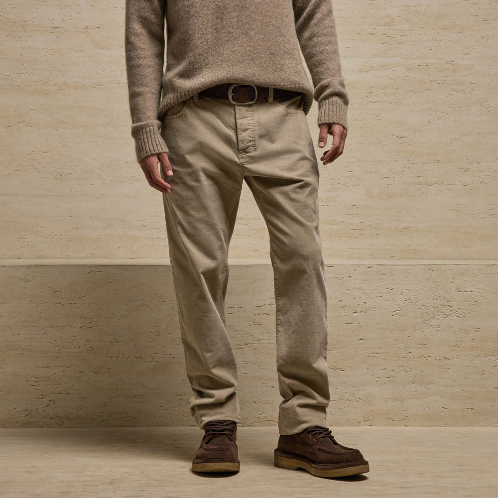 Corduroy 5 Pocket Pant in Cement Pigment | James Perse Los Angeles