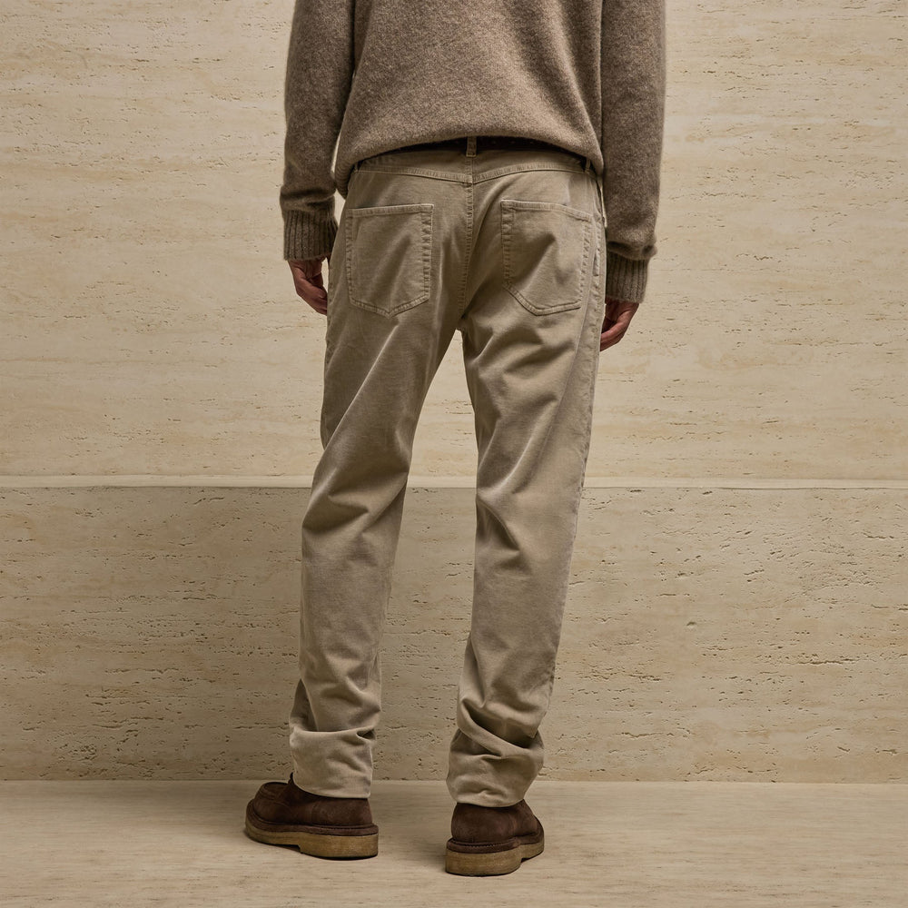 Corduroy 5 Pocket Pant in Cement Pigment | James Perse Los Angeles