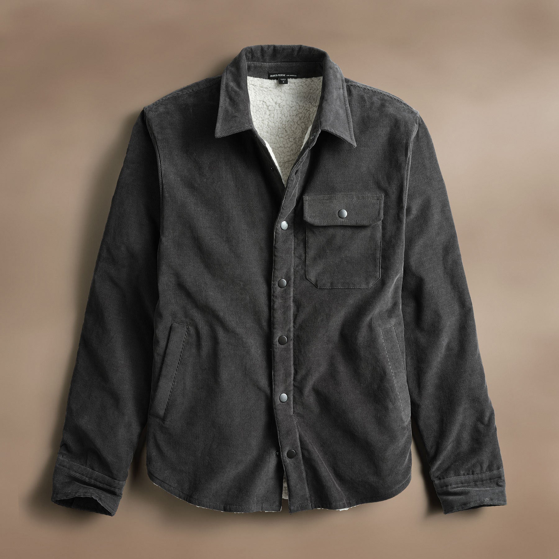 Corduroy Sherpa Jacket  in Magma | James Perse Los Angeles