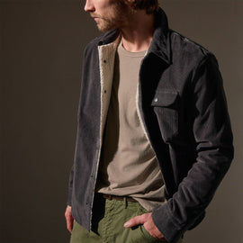 Corduroy Sherpa Jacket  in Magma | James Perse Los Angeles