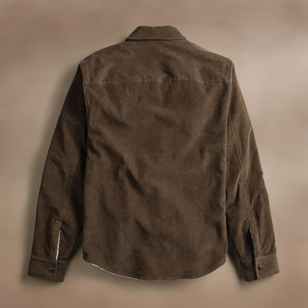 Corduroy Sherpa Jacket  in Umber Pigment | James Perse Los Angeles