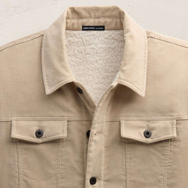 Corduroy Jacket in Stone | James Perse Los Angeles FLAT