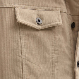 Corduroy Jacket in Stone | James Perse Los Angeles FLAT