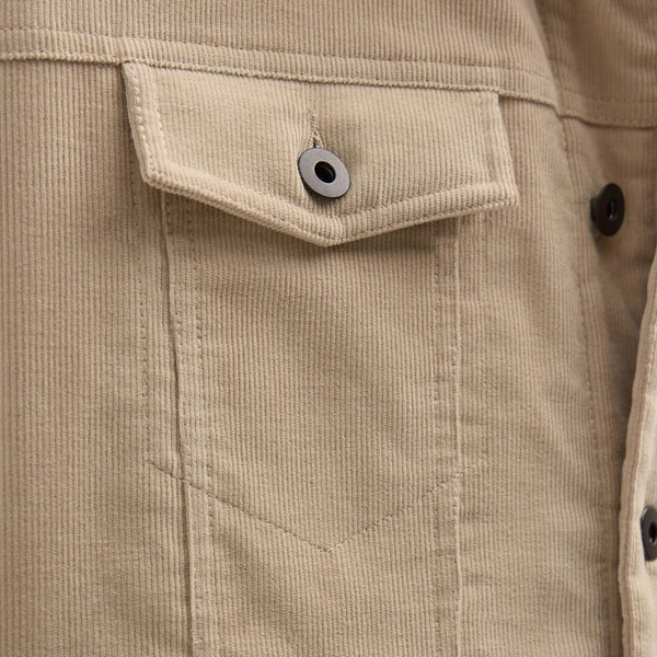 Corduroy Jacket in Stone | James Perse Los Angeles