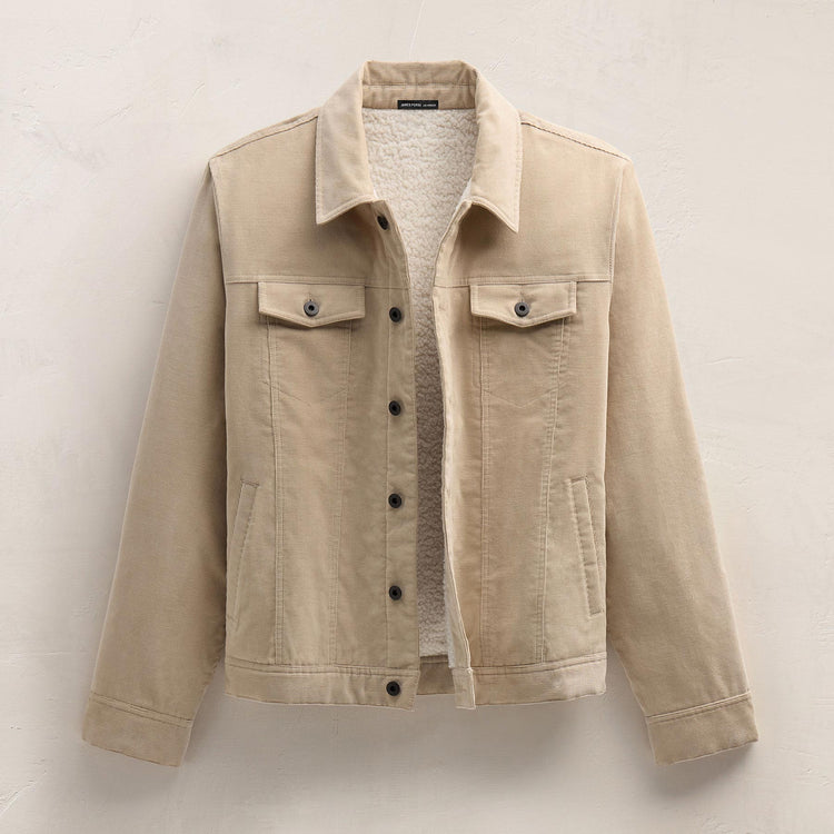 Corduroy Jacket in Stone | James Perse Los Angeles