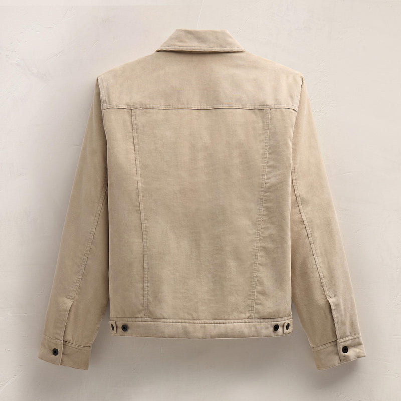 Corduroy Jacket in Stone | James Perse Los Angeles FLAT