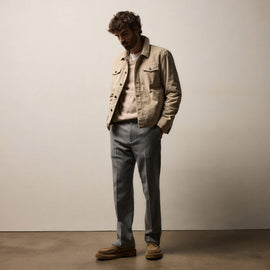 Corduroy Jacket in Stone | James Perse Los Angeles