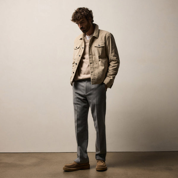 Corduroy Jacket in Stone | James Perse Los Angeles