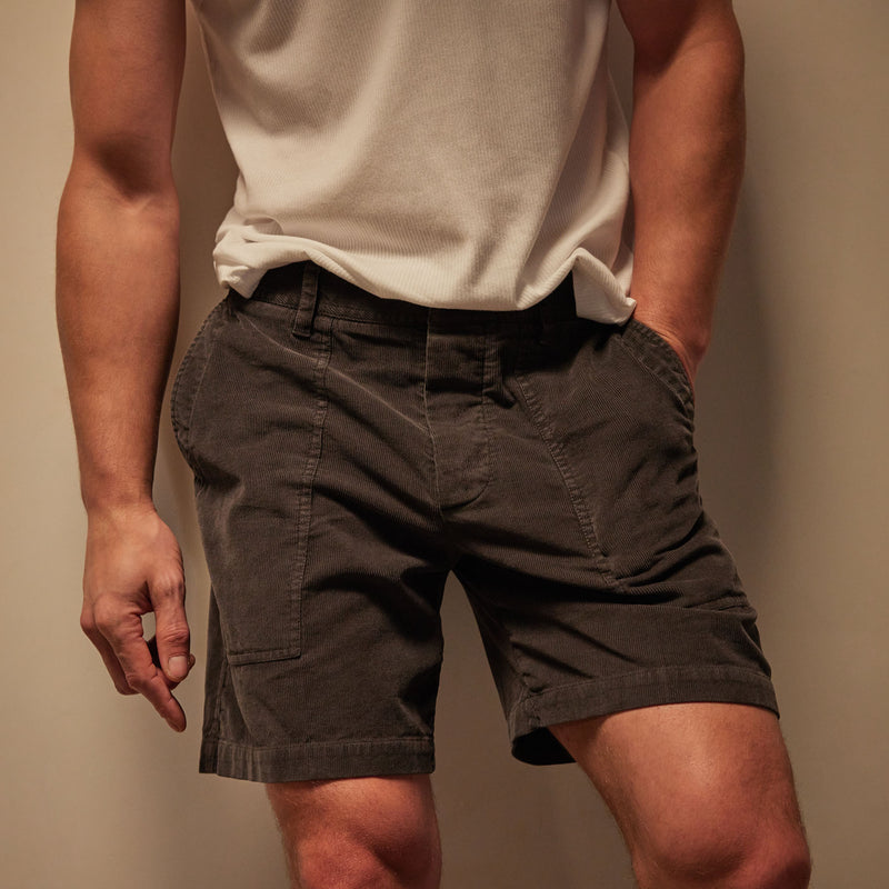 Venice Beach Cord Short in Magma Pigment | James Perse Los Angeles