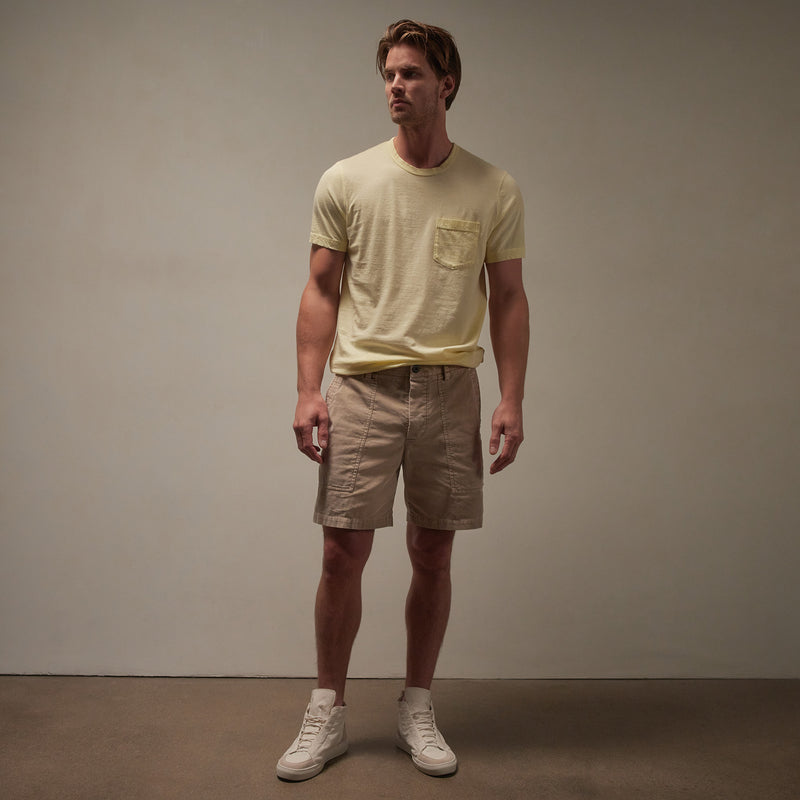 Venice Beach Cord Short in Sand Dune Pigment | James Perse Los Angeles