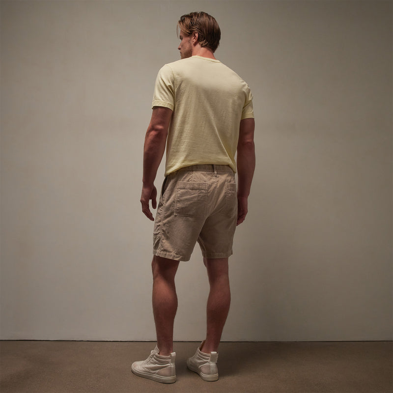 Venice Beach Cord Short in Sand Dune Pigment | James Perse Los Angeles
