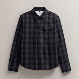 Men's Grateful Dead Sherpa Plaid Jacket in Flannel/Black | James Perse Los Angeles