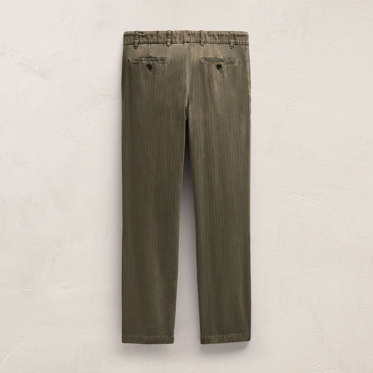Herringbone Twill Golf Trouser in Birch Pigment | James Perse Los Angeles