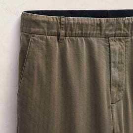 Herringbone Twill Golf Trouser in Birch Pigment | James Perse Los Angeles FLAT