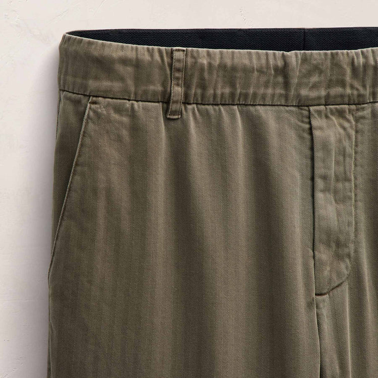Herringbone Twill Golf Trouser in Birch Pigment | James Perse Los Angeles