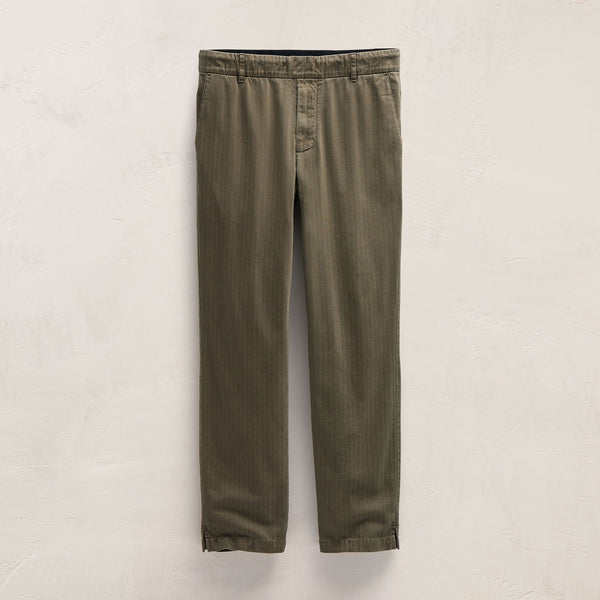 Herringbone Twill Golf Trouser in Birch Pigment | James Perse Los Angeles