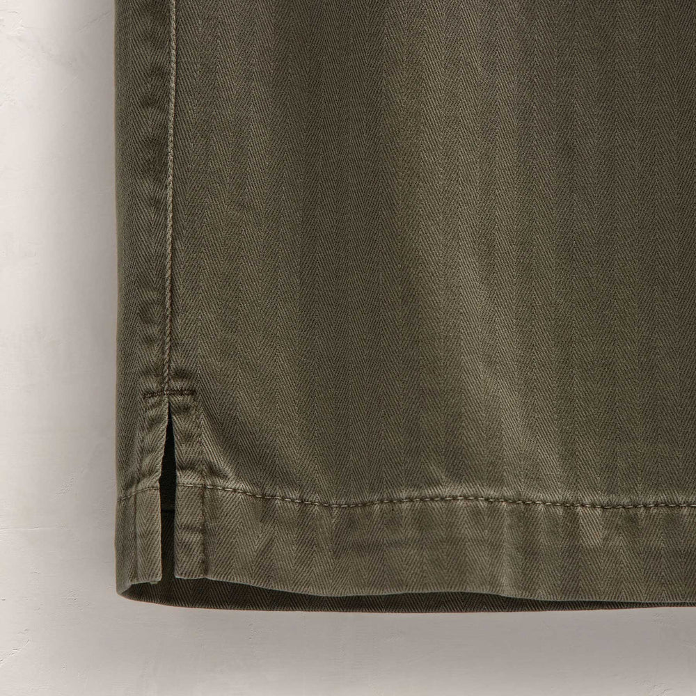 Herringbone Twill Golf Trouser in Birch Pigment | James Perse Los Angeles FLAT