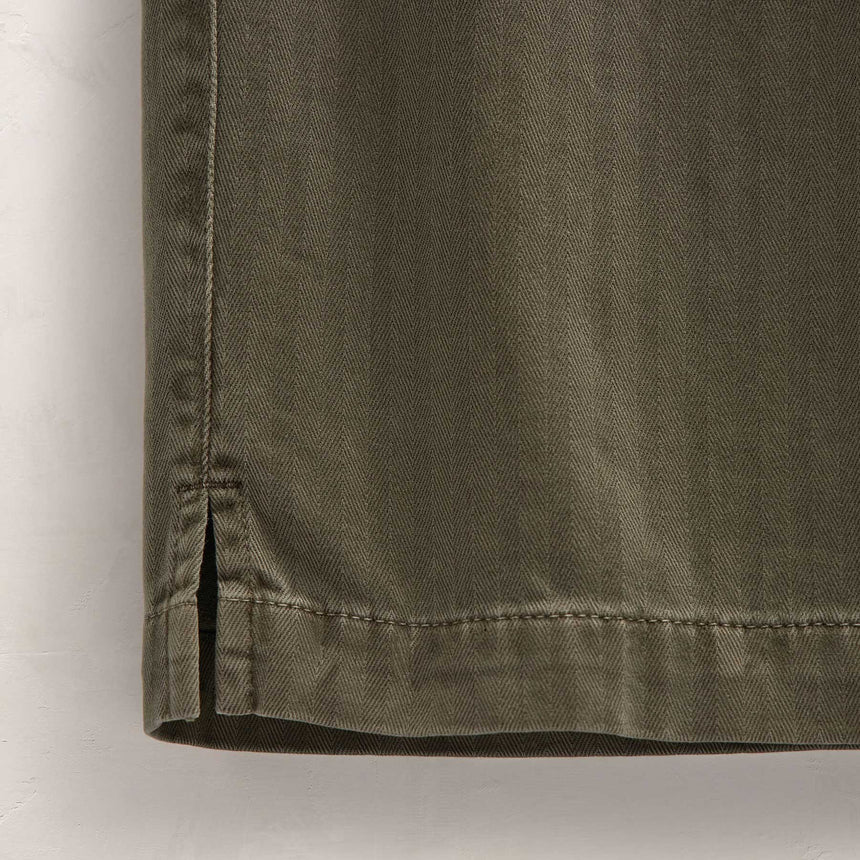 Herringbone Twill Golf Trouser in Birch Pigment | James Perse Los Angeles FLAT