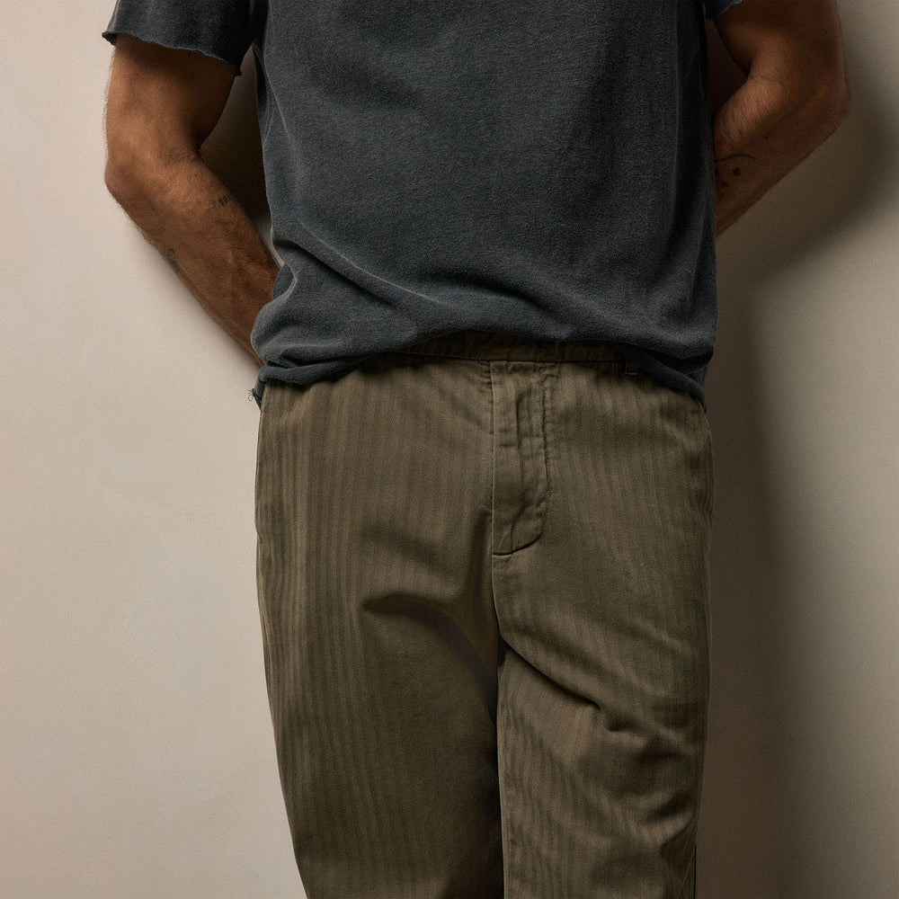 Herringbone Twill Trouser in Birch Pigment | James Perse Los Angeles