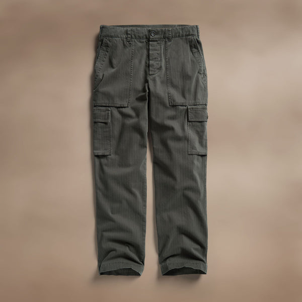 Herringbone Twill Utility Pant in Granite Pigment | James Perse Los Angeles