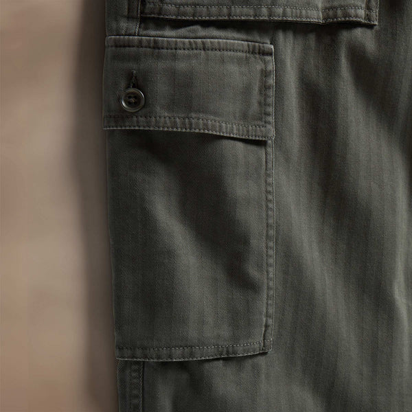 Herringbone Twill Utility Pant in Granite Pigment | James Perse Los Angeles