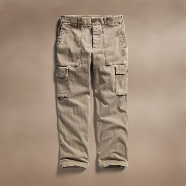 Stretch Herringbone Utility Pant in Overcast Pigment | James Perse Los Angeles