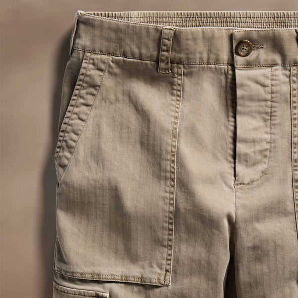 Stretch Herringbone Utility Pant in Overcast Pigment | James Perse Los Angeles