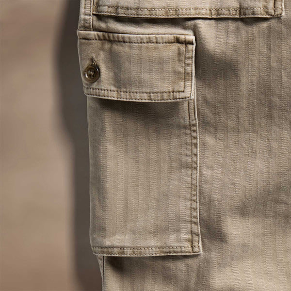 Stretch Herringbone Utility Pant in Overcast Pigment | James Perse Los Angeles