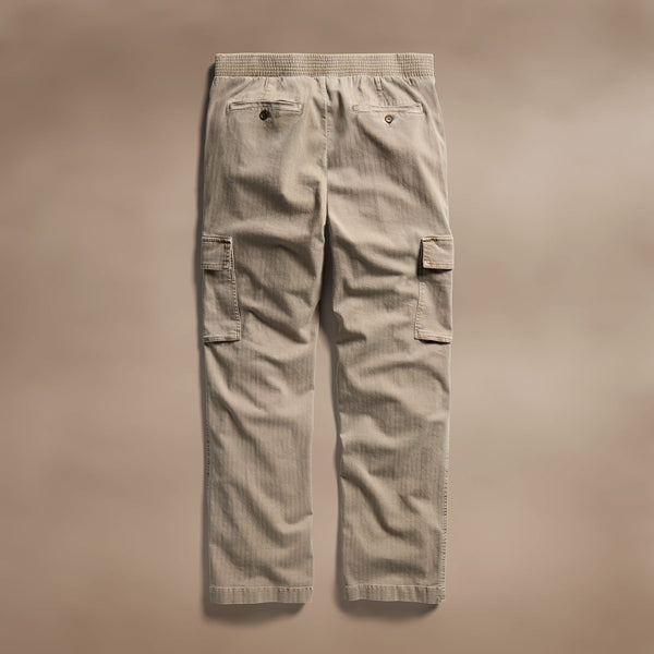Stretch Herringbone Utility Pant in Overcast Pigment | James Perse Los Angeles