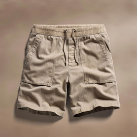 Herringbone Twill Utility Short Short in Overcast Pigment | James Perse Los Angeles