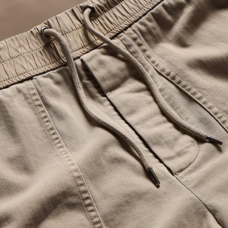Herringbone Twill Utility Short Short in Overcast Pigment | James Perse Los Angeles