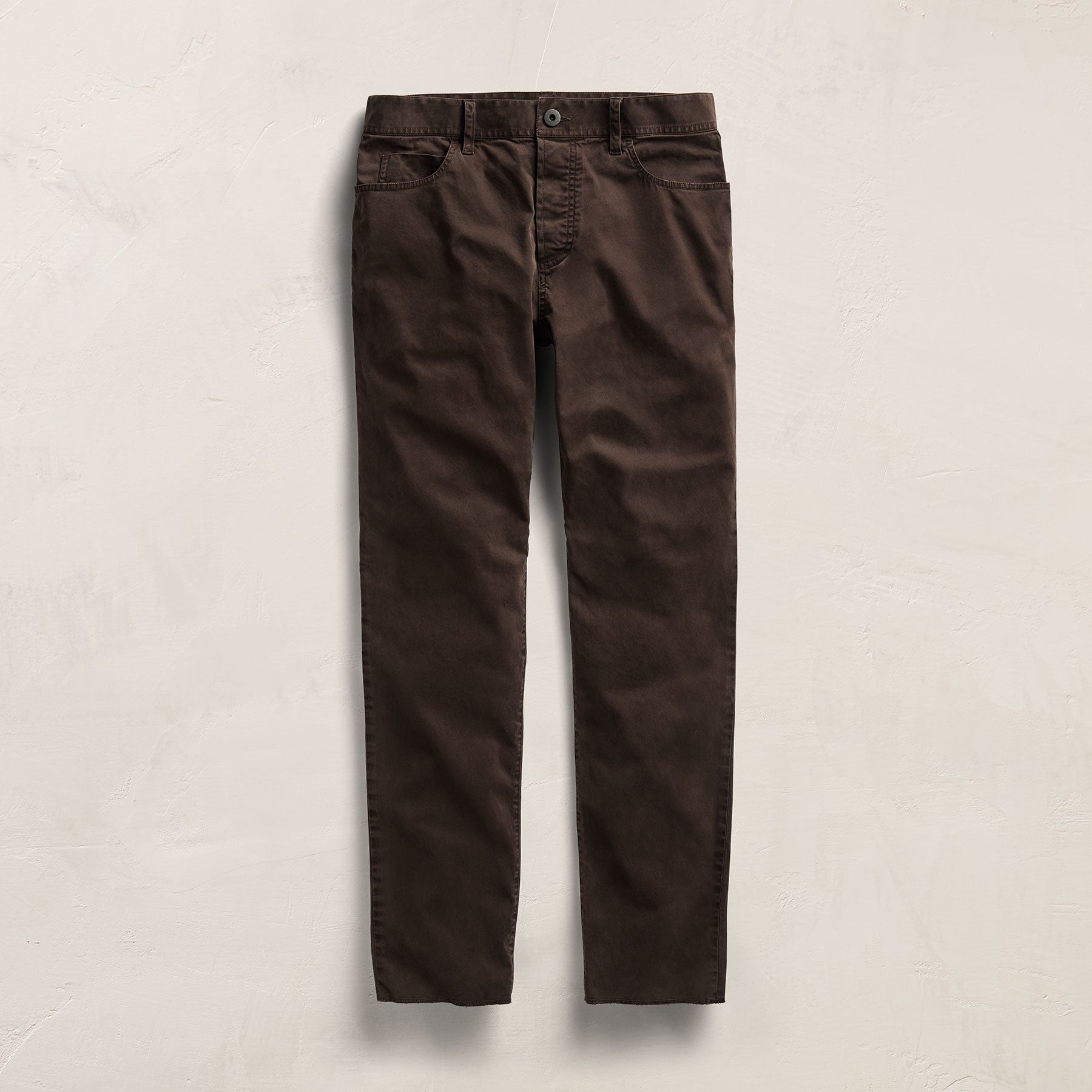 Brushed Twill 5 Pocket Pant - Bark Pigment | James Perse Los Angeles