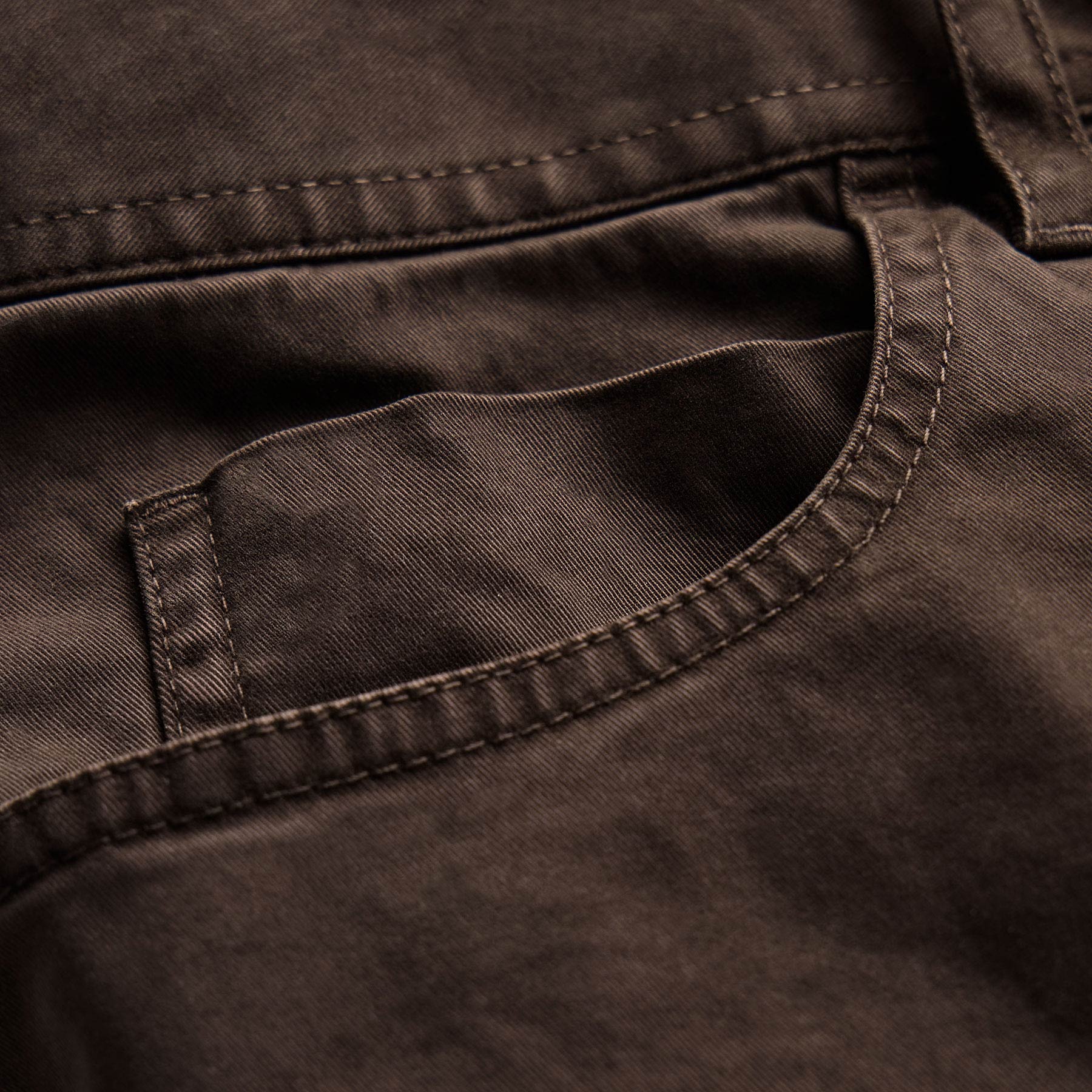Brushed Twill 5 Pocket Pant - Bark Pigment | James Perse Los Angeles