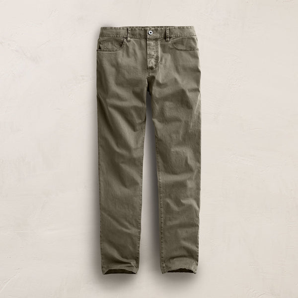 Brushed Twill 5 Pocket Pant in Birch Pigment | James Perse Los Angeles
