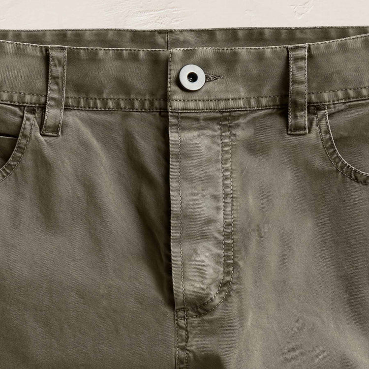 Brushed Twill 5 Pocket Pant in Birch Pigment | James Perse Los Angeles