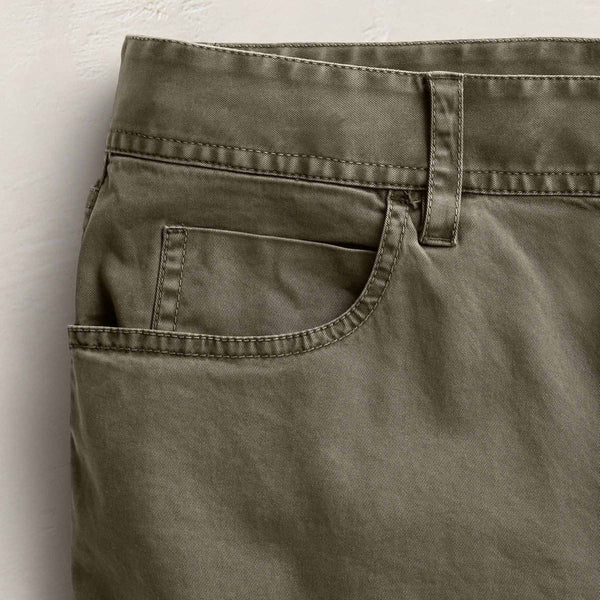 Brushed Twill 5 Pocket Pant in Birch Pigment | James Perse Los Angeles