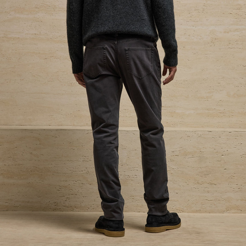 Brushed Twill 5 Pocket Pant in Black | James Perse Los Angeles