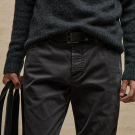 Brushed Twill 5 Pocket Pant in Black | James Perse Los Angeles