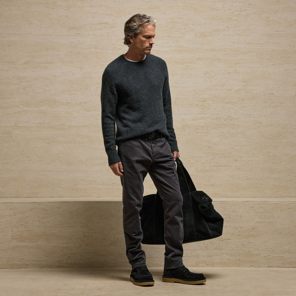 Brushed Twill 5 Pocket Pant in Black | James Perse Los Angeles