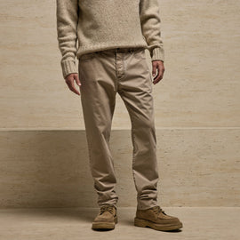 Brushed Twill 5 Pocket Pant in Cement Pigment | James Perse Los Angeles