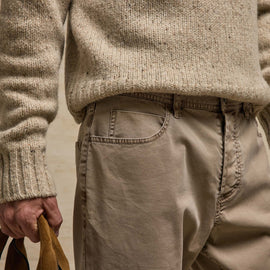 Brushed Twill 5 Pocket Pant in Cement Pigment | James Perse Los Angeles