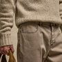 Brushed Twill 5 Pocket Pant in Cement Pigment | James Perse Los Angeles