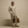 Brushed Twill 5 Pocket Pant in Cement Pigment | James Perse Los Angeles