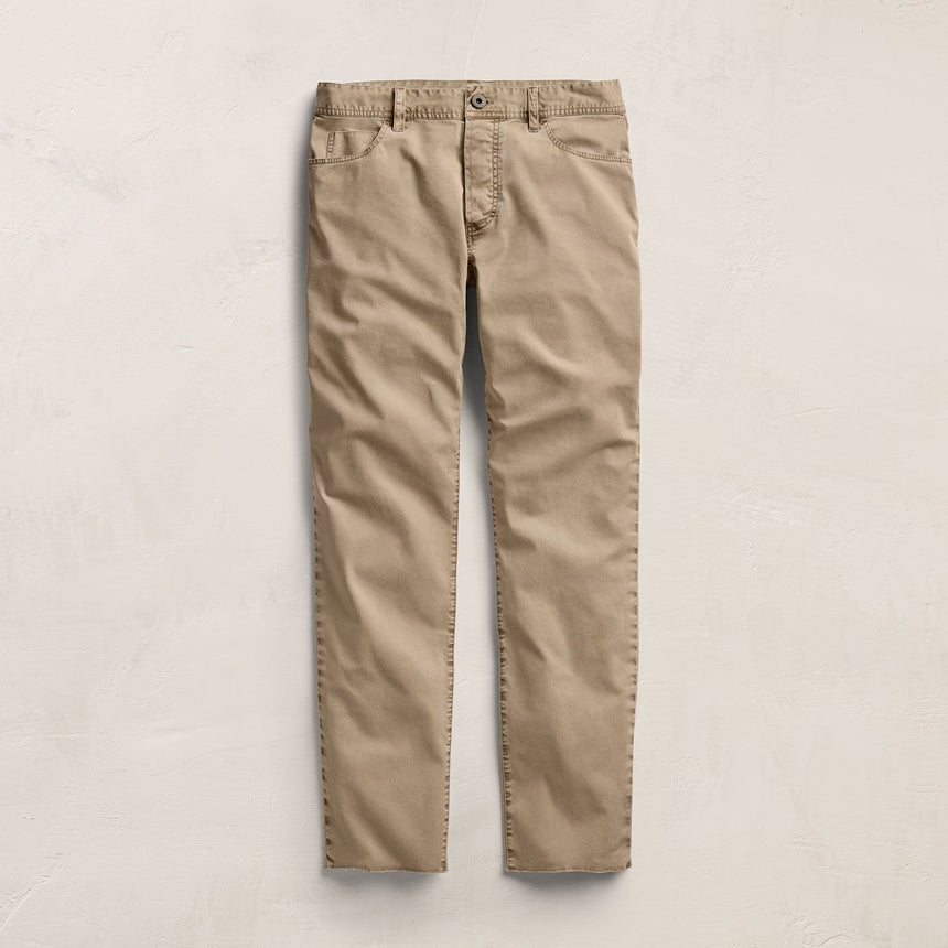 Brushed Twill 5 Pocket Pant - Cement Pigment