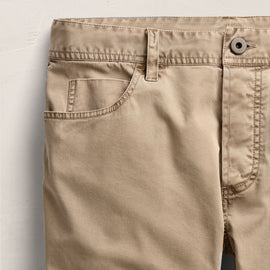 Brushed Twill 5 Pocket Pant - Cement Pigment